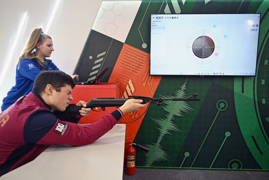 The International RUSSIA EXPO Forum and Exhibition. The stand of the Ministry of Sports. Location: Russia, Moscow. Author: Grigory Sysoev/Sputnik. International RUSSIA EXPO forum and exhibition