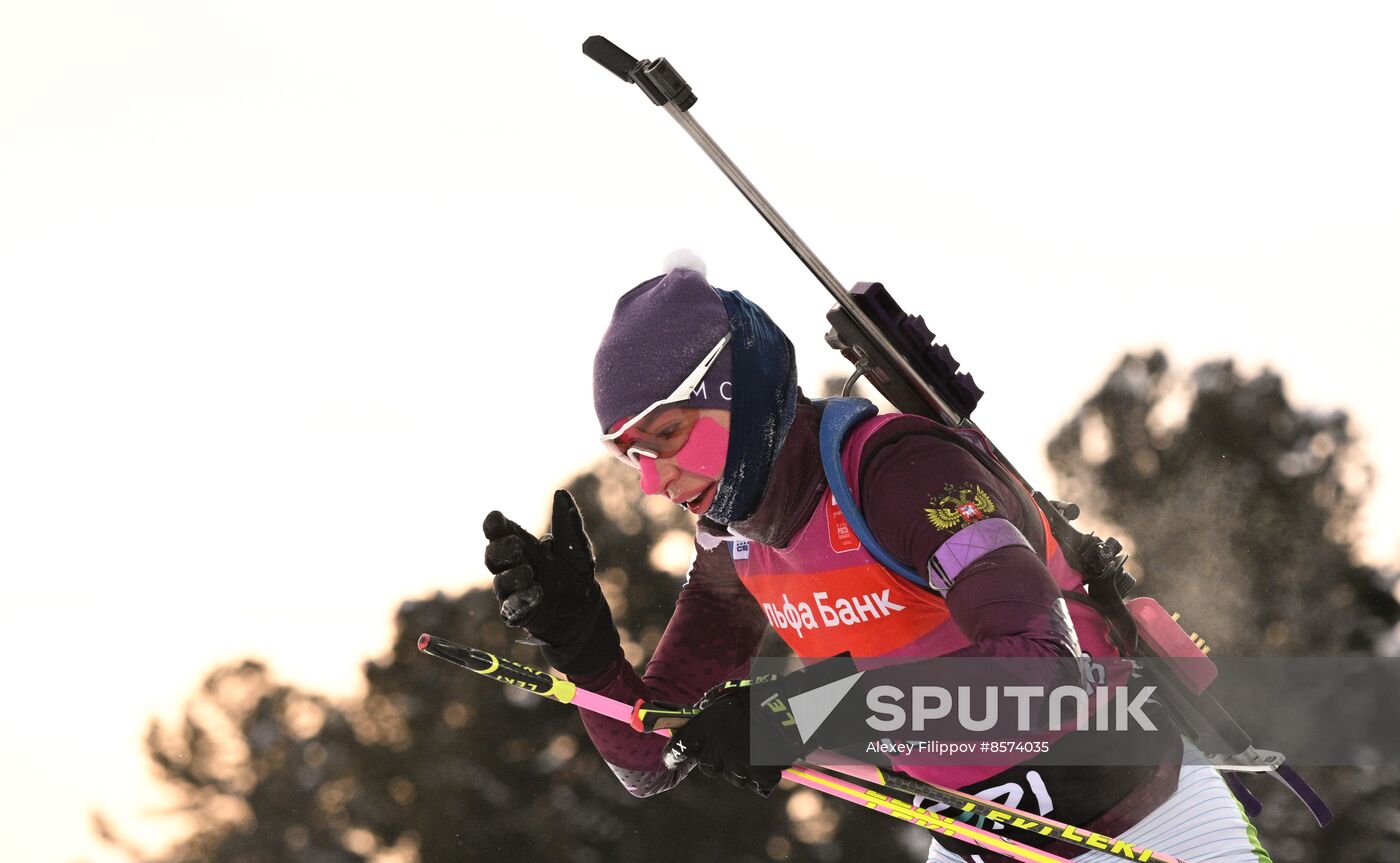 Russia Biathlon Cup Women Mass Start