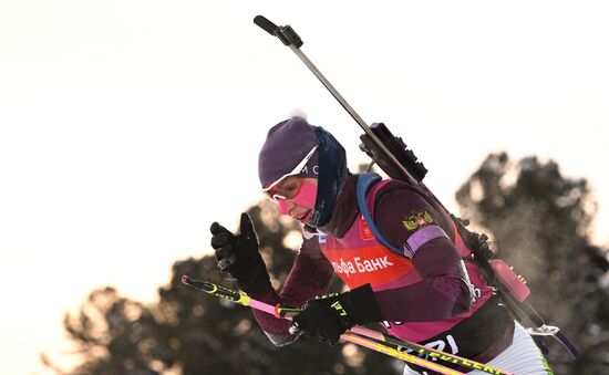 Russia Biathlon Cup Women Mass Start