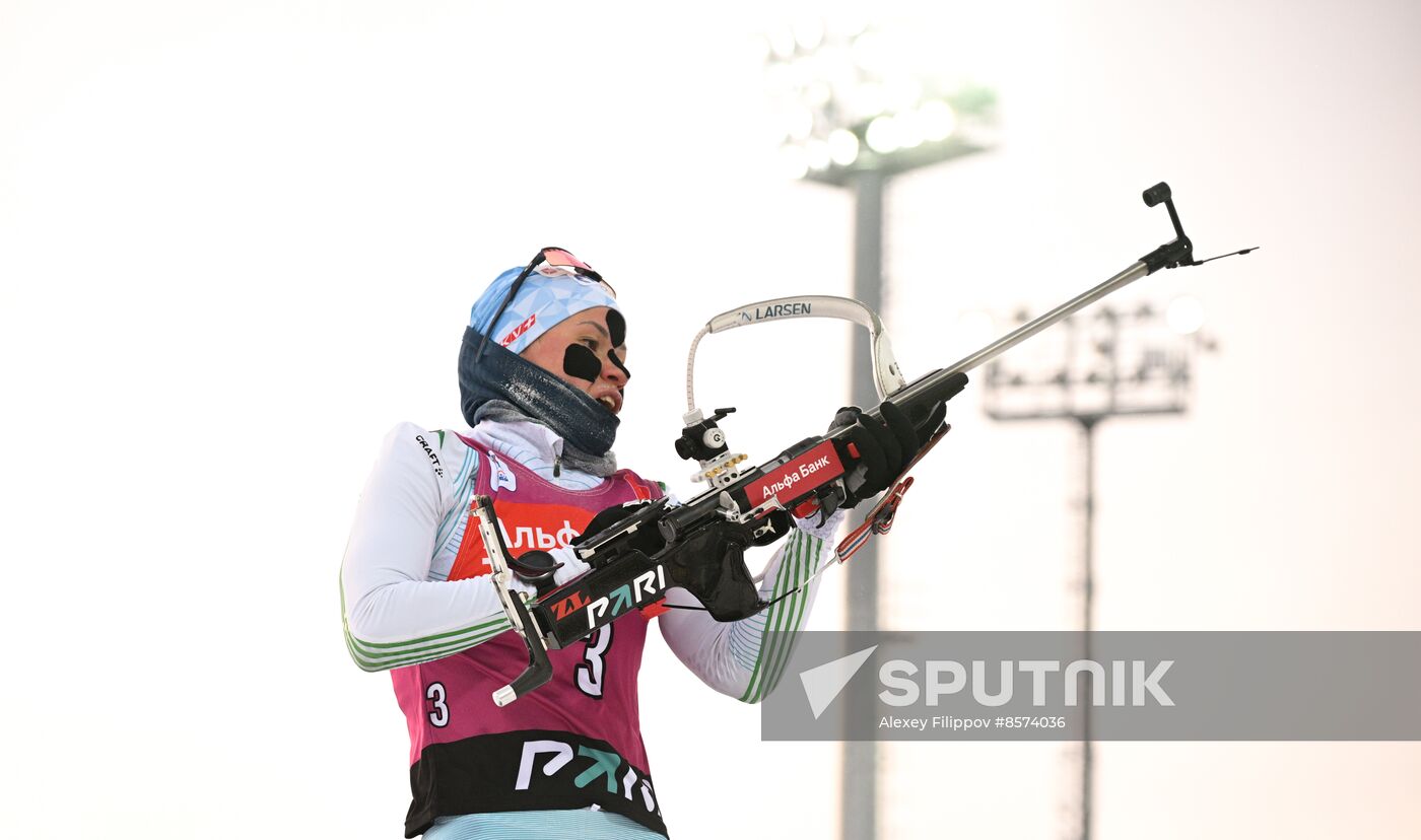 Russia Biathlon Cup Women Mass Start