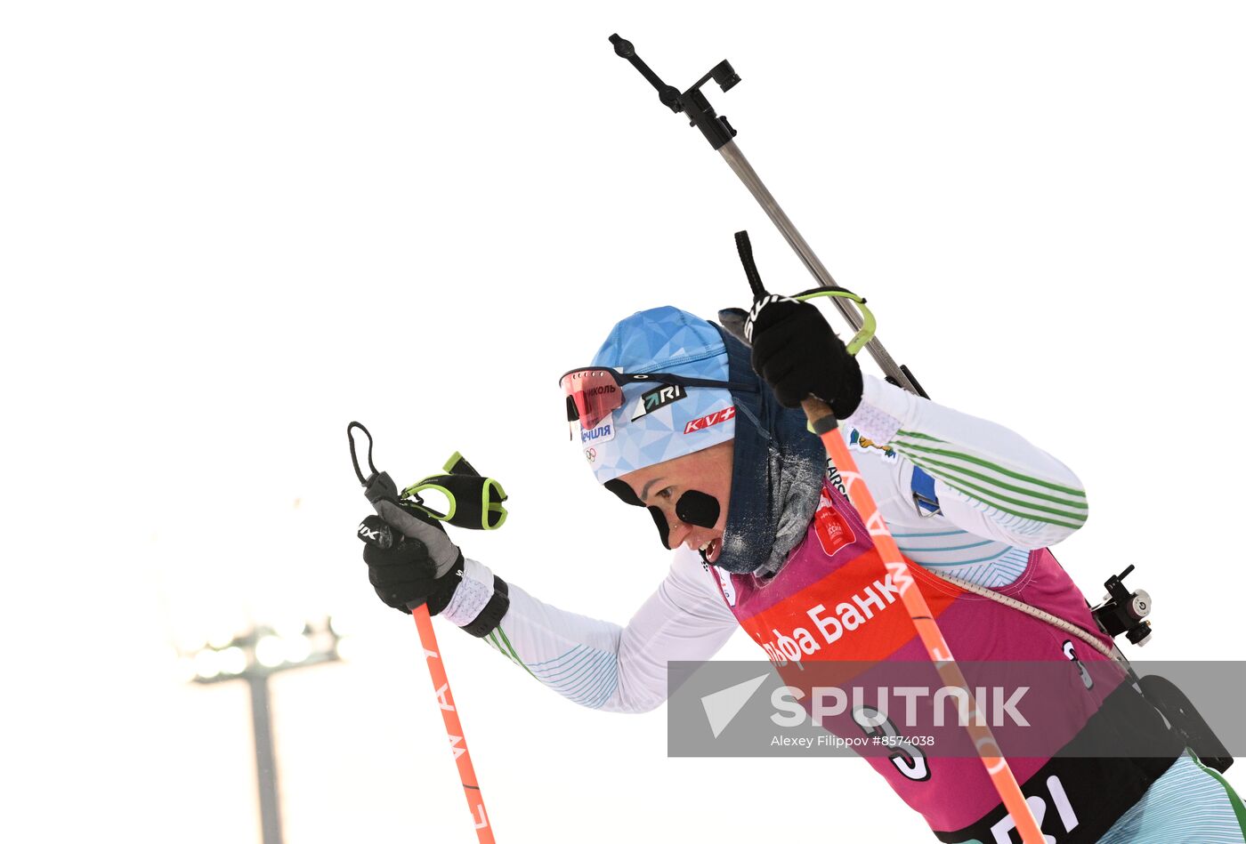 Russia Biathlon Cup Women Mass Start