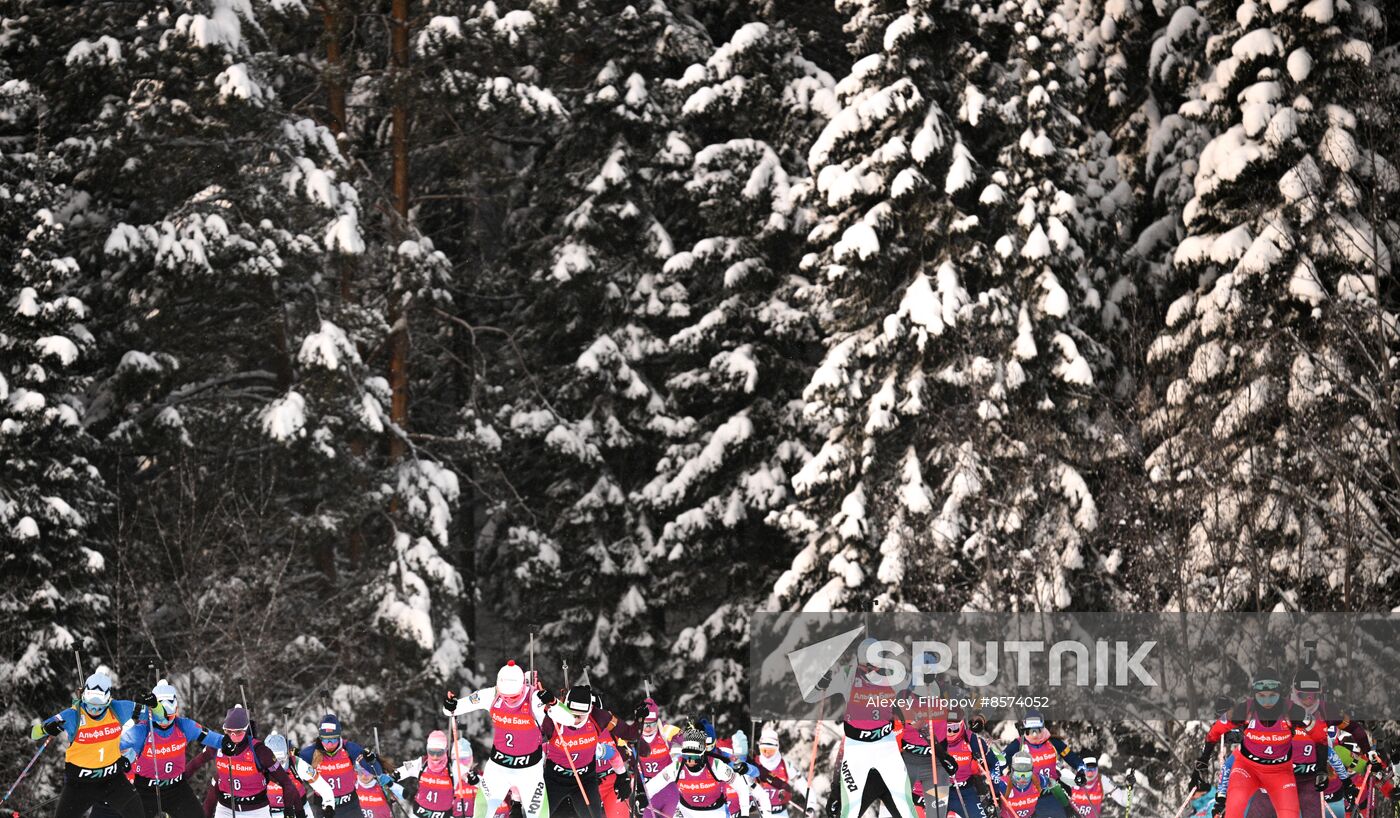 Russia Biathlon Cup Women Mass Start