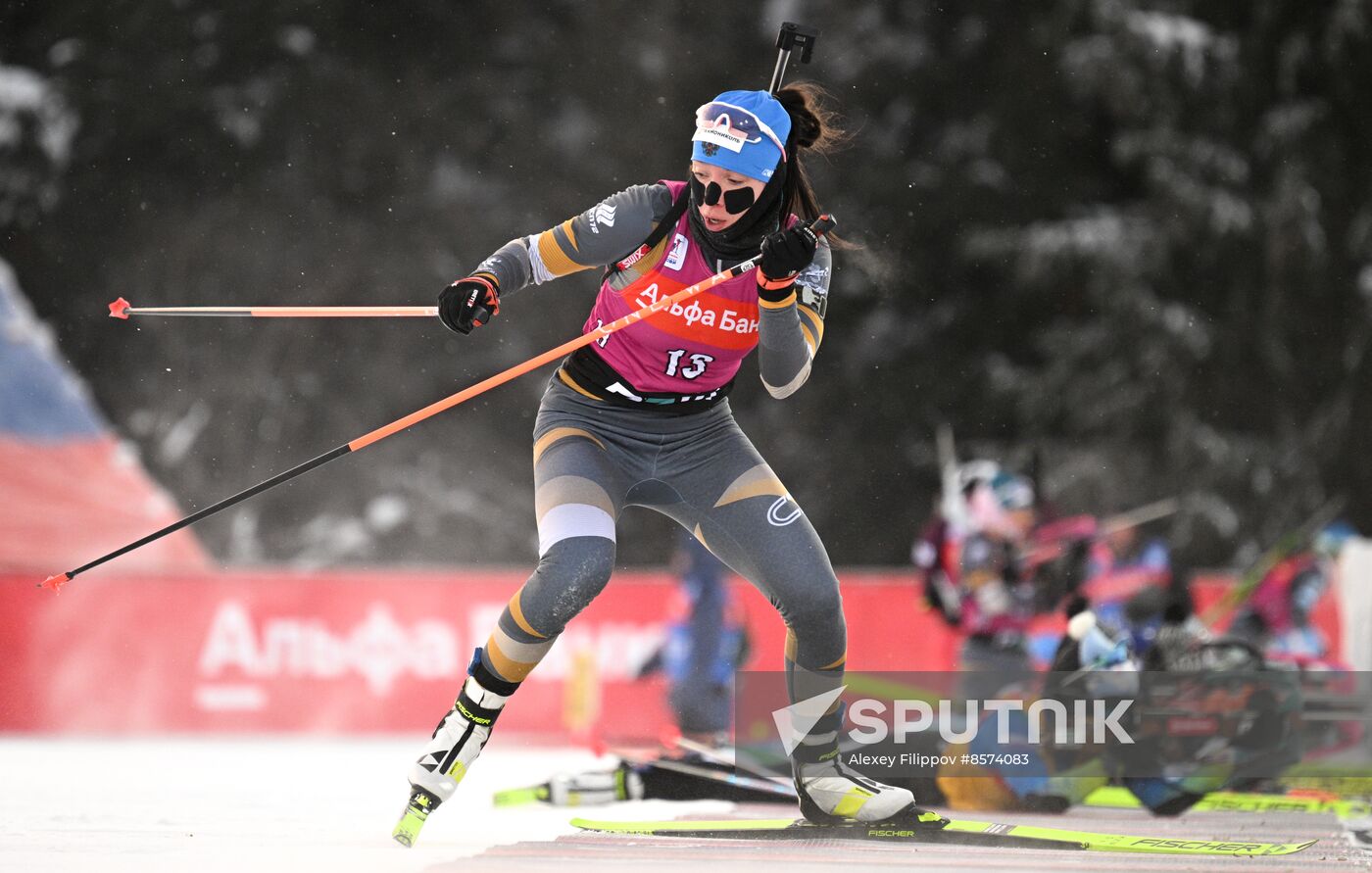 Russia Biathlon Cup Women Mass Start