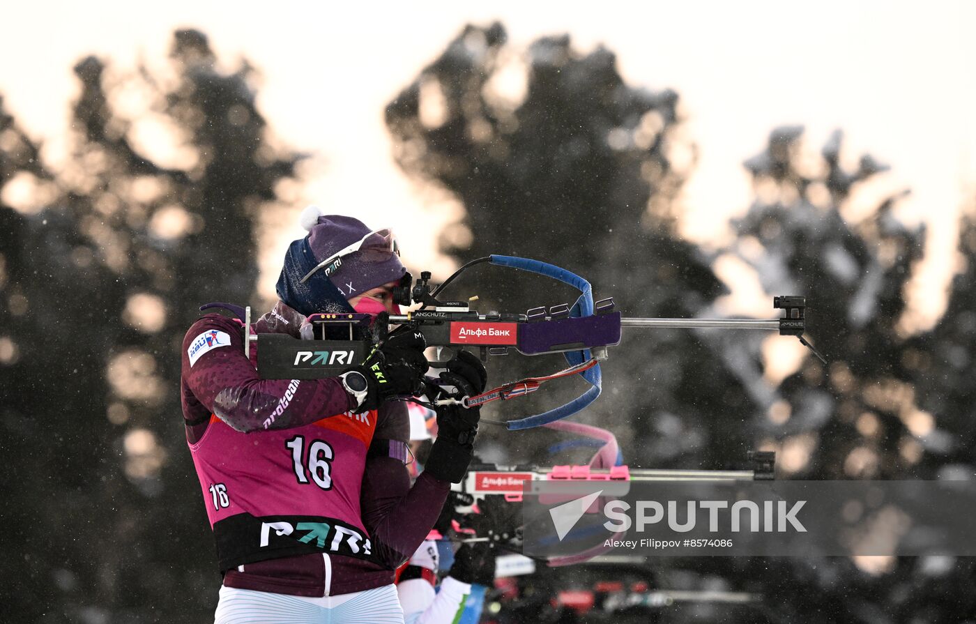 Russia Biathlon Cup Women Mass Start