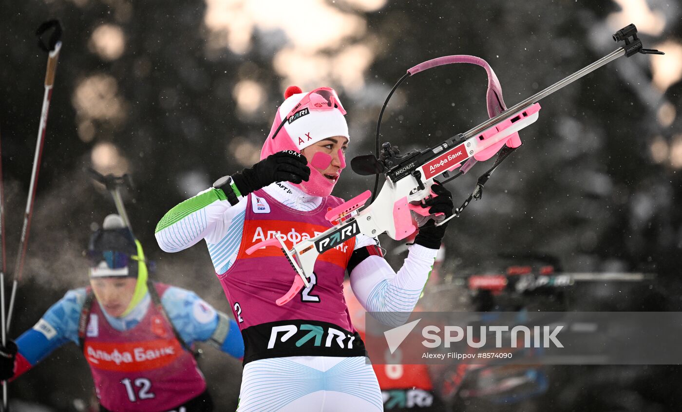 Russia Biathlon Cup Women Mass Start