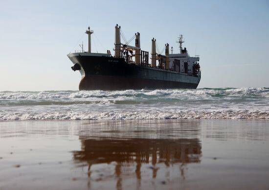 Russia Belize Cargo Ship Storm