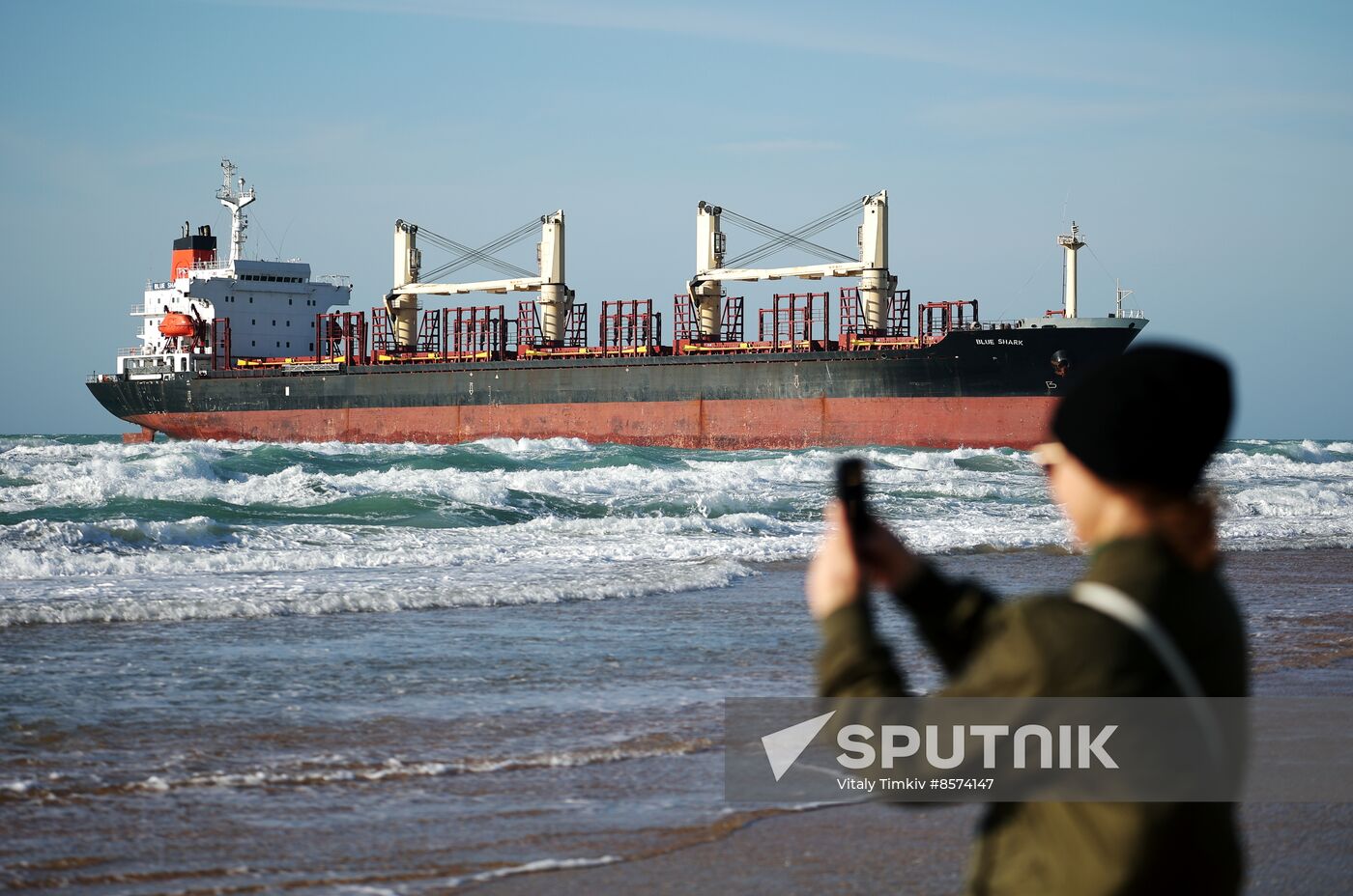 Russia Belize Cargo Ship Storm