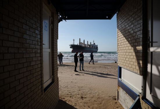 Russia Belize Cargo Ship Storm