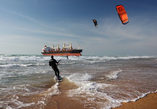 Russia Belize Cargo Ship Storm