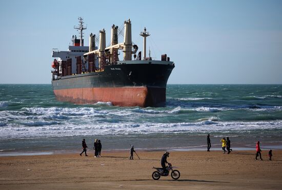 Russia Belize Cargo Ship Storm