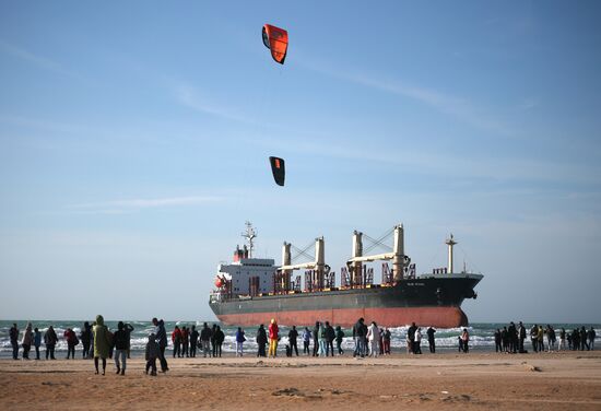 Russia Belize Cargo Ship Storm