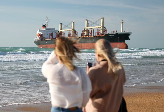 Russia Belize Cargo Ship Storm