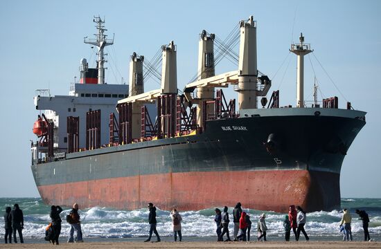 Russia Belize Cargo Ship Storm