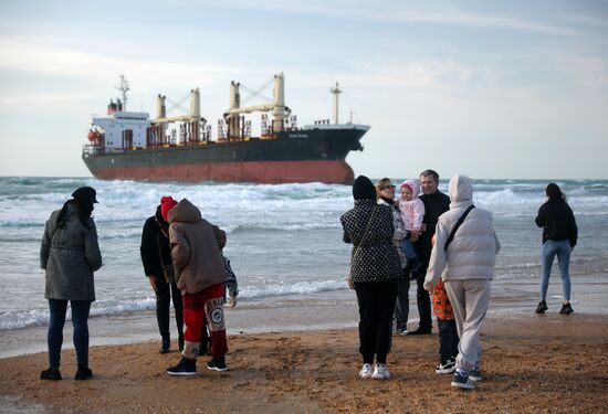 Russia Belize Cargo Ship Storm