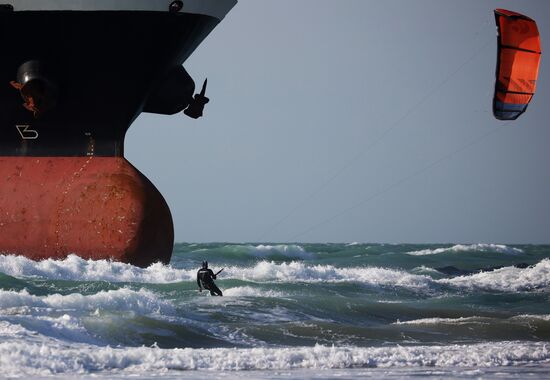 Russia Belize Cargo Ship Storm