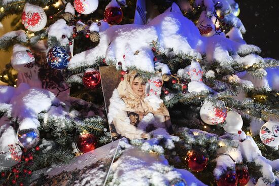 The International RUSSIA EXPO Forum and Exhibition. The Christmas Tree of the Krasnoyarsk Territory. Location: Russia, Moscow. Author: Vladimir Vyatkin/Sputnik. International RUSSIA EXPO forum and exhibition