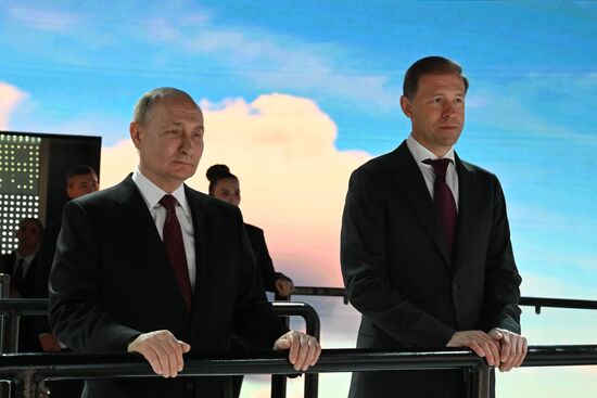 President Vladimir Putin visits RUSSIA EXPO