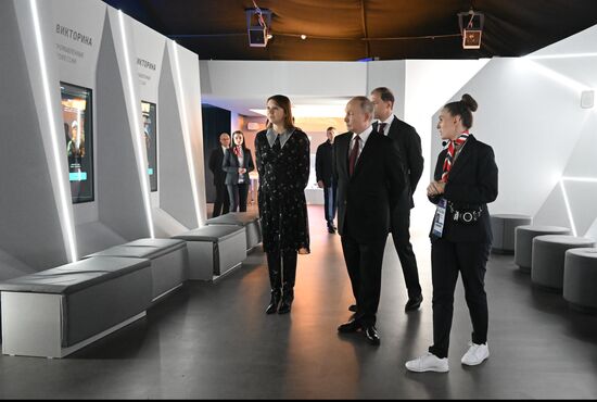 President Vladimir Putin visits RUSSIA EXPO