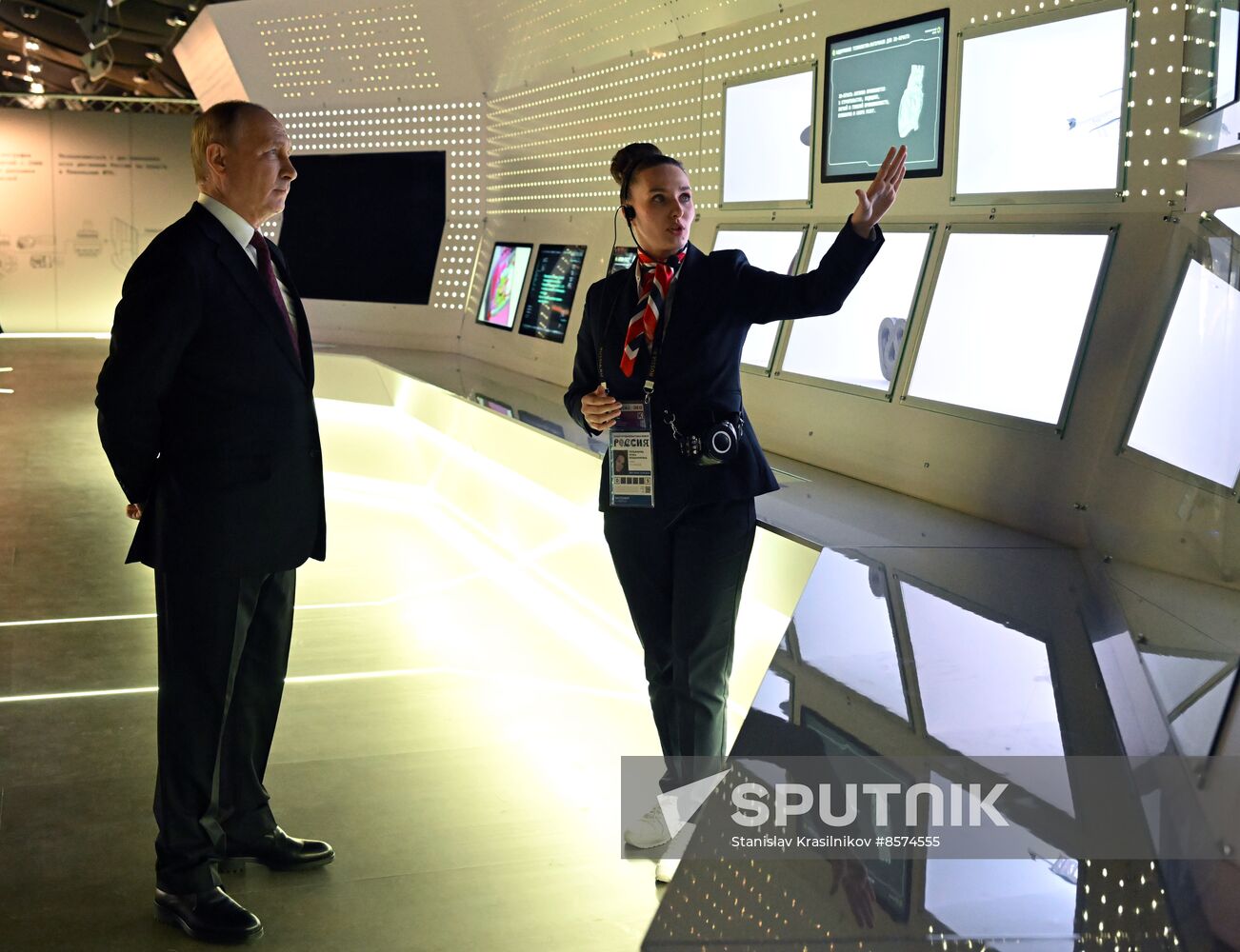 President Vladimir Putin visits RUSSIA EXPO