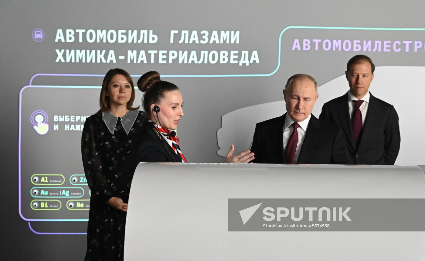 President Vladimir Putin visits RUSSIA EXPO