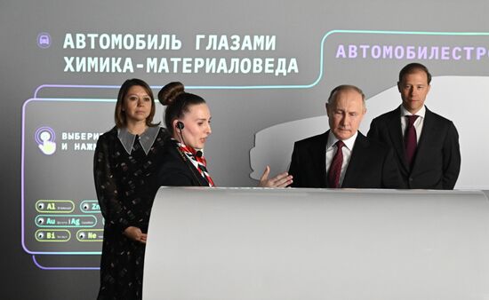 President Vladimir Putin visits RUSSIA EXPO