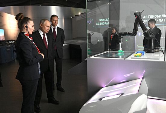 President Vladimir Putin visits RUSSIA EXPO