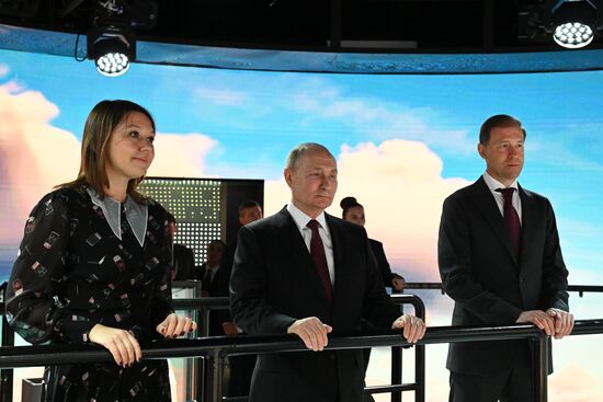 President Vladimir Putin visits RUSSIA EXPO