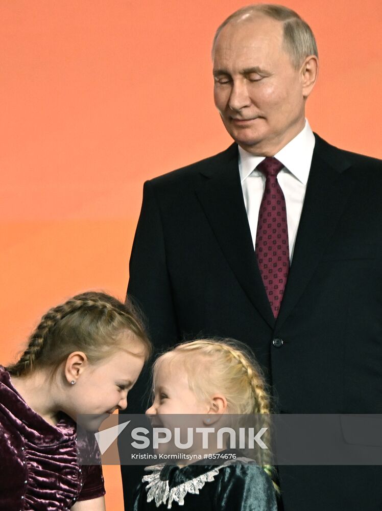 President of Russia Vladimir Putin awards winners of WeAreTogether international Prize