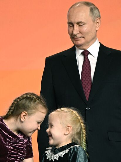 President of Russia Vladimir Putin awards winners of WeAreTogether international Prize