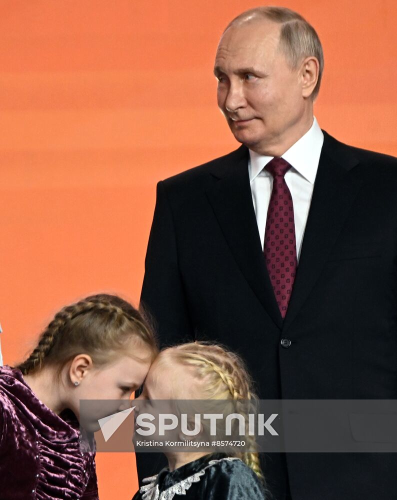 President of Russia Vladimir Putin awards winners of WeAreTogether international Prize