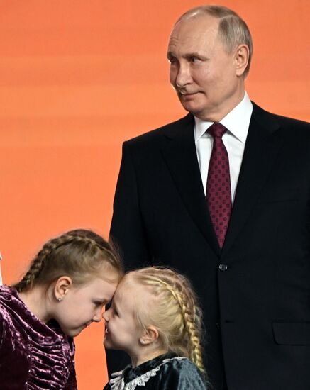 President of Russia Vladimir Putin awards winners of WeAreTogether international Prize