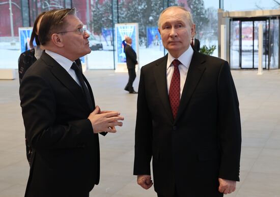 President Vladimir Putin visits RUSSIA EXPO