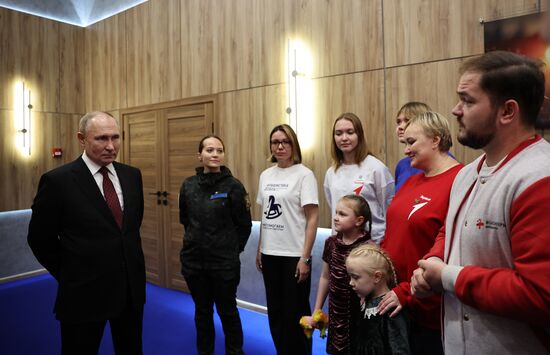 President Vladimir Putin visits RUSSIA EXPO