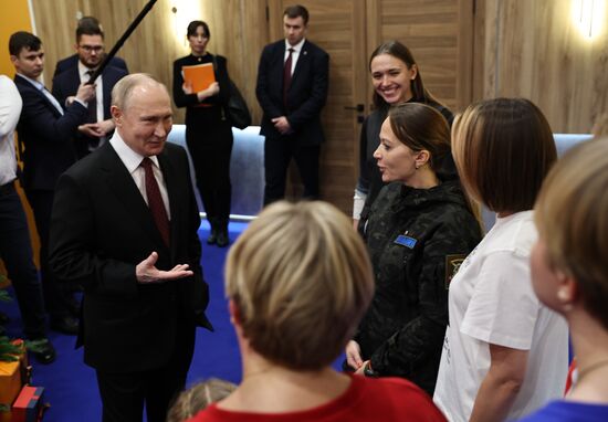 President Vladimir Putin visits RUSSIA EXPO