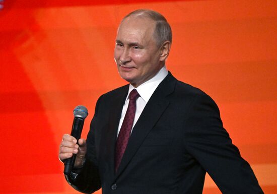 President of Russia Vladimir Putin awards winners of WeAreTogether international Prize