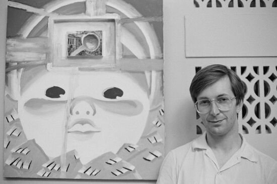 Artist Matthew Bown in Moscow