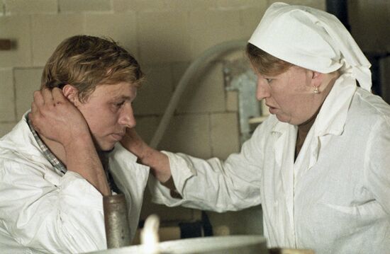 Karpunins' family farm in Zolino collective farm