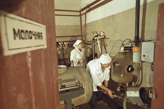 Karpunin family farm at Zolino collective farm