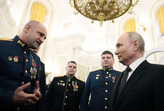 Russia Putin Hero Gold Medals Presentation