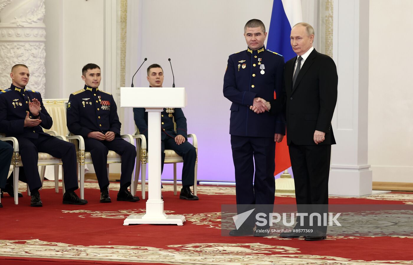 Russia Putin Hero Gold Medals Presentation