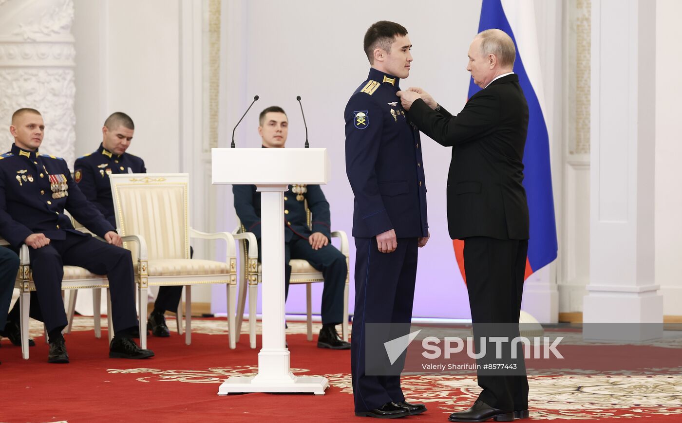 Russia Putin Hero Gold Medals Presentation