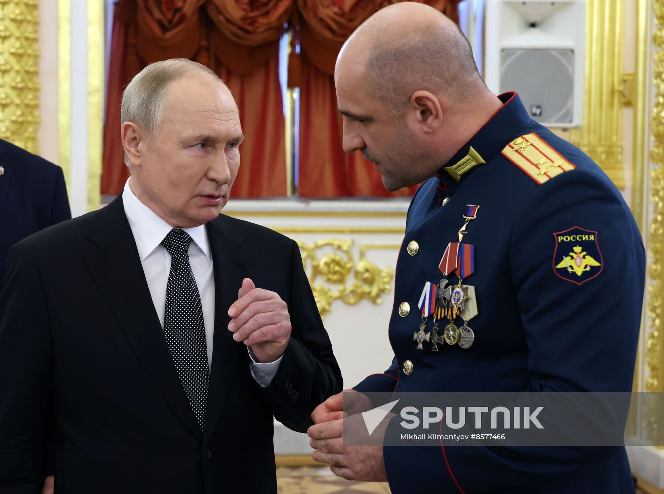 Russia Putin Hero Gold Medals Presentation