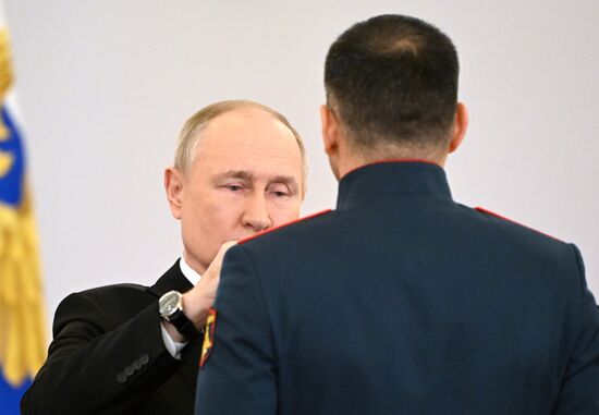 Russia Putin Hero Gold Medals Presentation