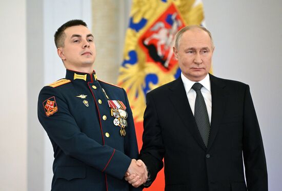 Russia Putin Hero Gold Medals Presentation