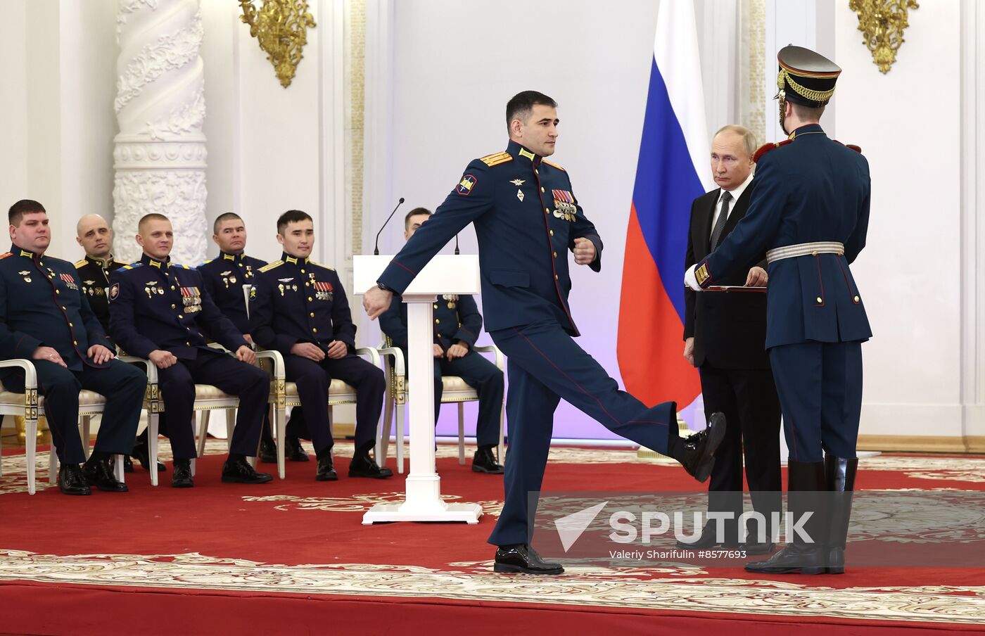 Russia Putin Hero Gold Medals Presentation