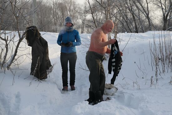 Russia Winter Swimming