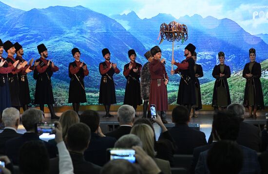 International RUSSIA EXPO forum and exhibition. Day of Kabardino-Balkarian Republic. Pavilion No. 75. Location: Russia, Moscow. Author: Kirill Zykov/Sputnik. RUSSIA EXPO. Day of Kabardino-Balkarian Republic