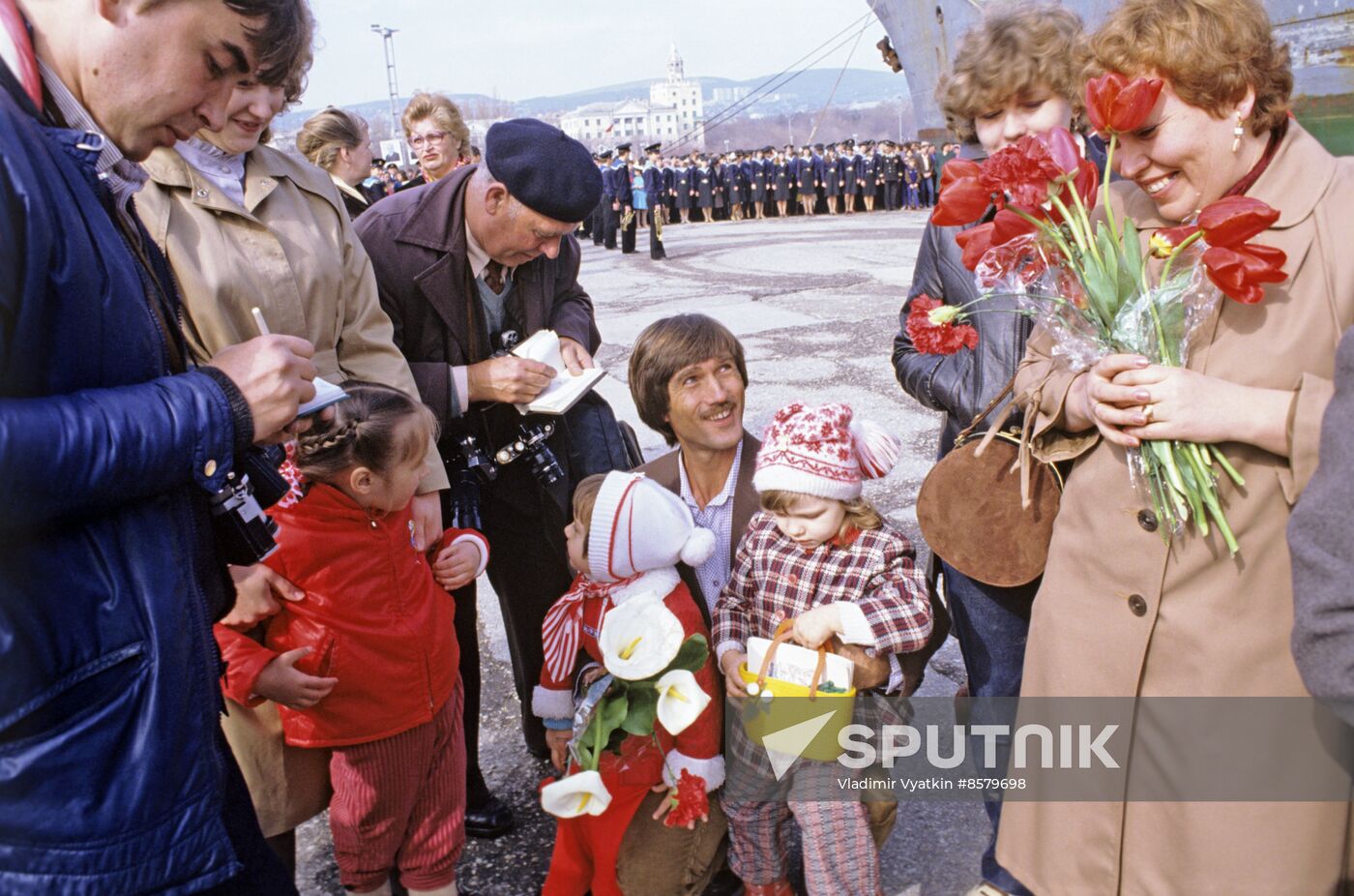 Welcoming tanker Lugansk at Novorossiysk port