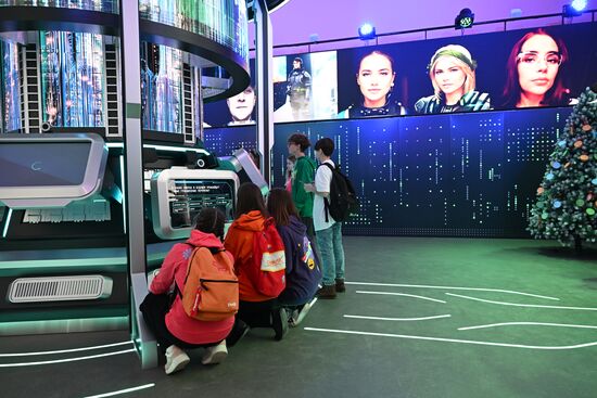 The International RUSSIA EXPO Forum and Exhibition. Opening of Pavilion 59 Cities for Life Come True. Location: Russia, Moscow. Author: Grigory Sysoev/Sputnik. RUSSIA EXPO. Opening of Pavilion 59 Cities for Life Come True