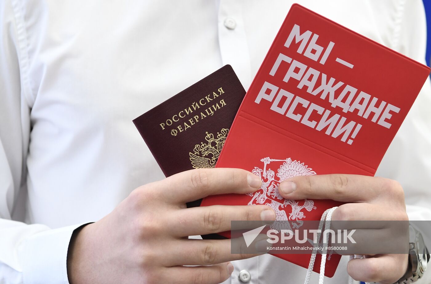 Russia Crimea Constitution Day Passports